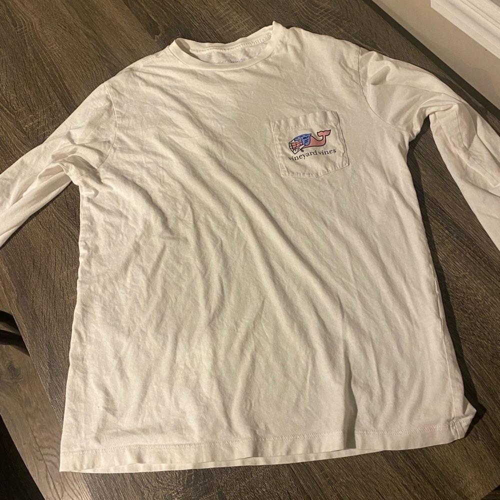 Vineyard Vines Long Sleeve Whale Tshirt lacrosse lax tee shirt mens xs preppy - Picture 2 of 5